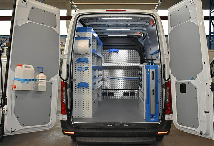 Mercedes Sprinter med inredning från Syncro System