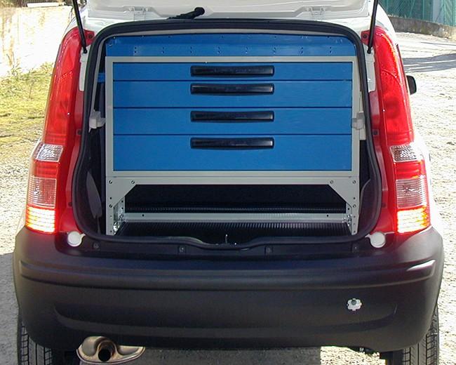 Fiat Panda med Syncro System inredning