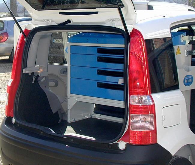 Lådskåp till Fiat Panda Syncro System