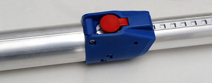 Detaljbild av den nya laststoppstången Syncro System