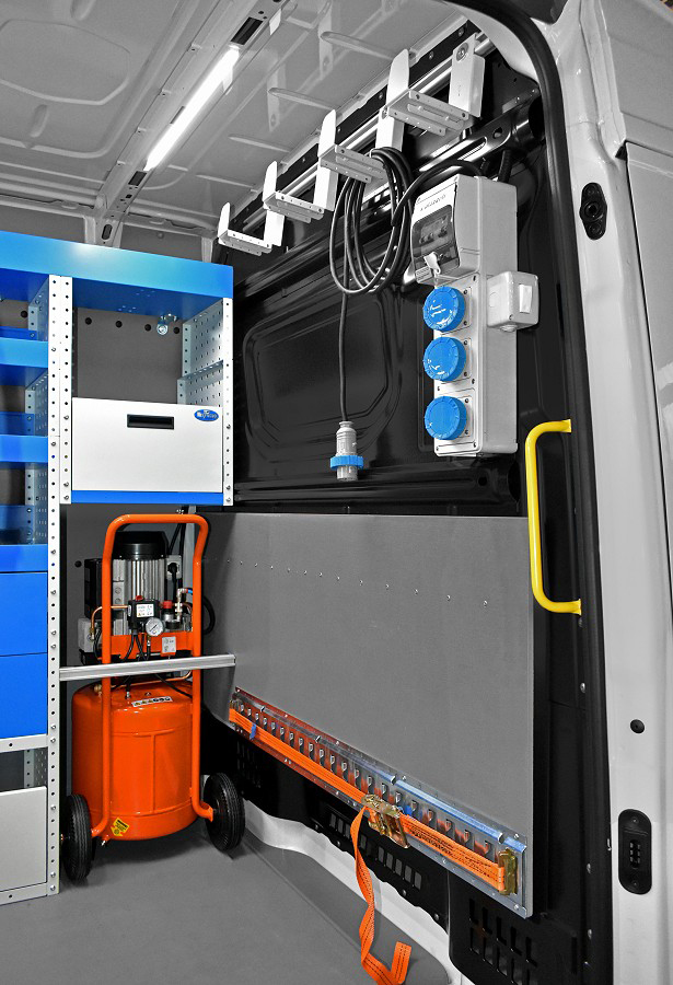 Bärbar kompressor för skåpbilar Syncro System